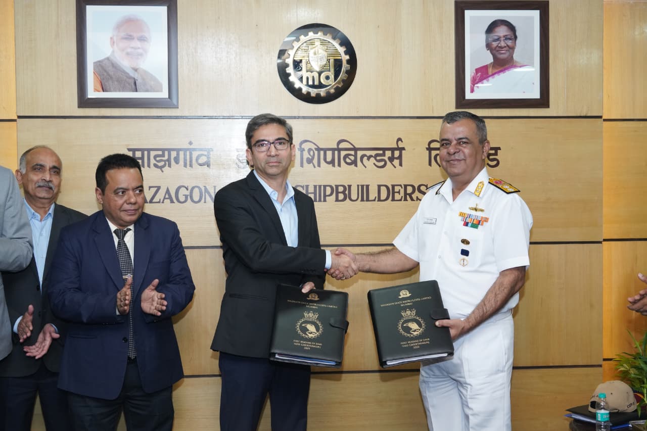 MDL Deliver 4th Nilgiri Class Indigenous Advanced Stealth Frigate Taragiri